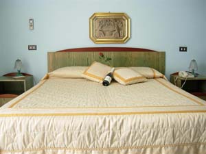 Standard double with city view, balcony, private facilities (bath and shower), and breakfast